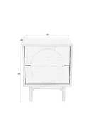 Oak Bedside Table | Zuiver Groove | Dutchfurniture.com