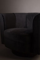 Black Velvet Accent Chair | Dutchbone Flower | Dutchfurniture.com