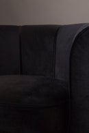 Black Velvet Accent Chair | Dutchbone Flower | Dutchfurniture.com