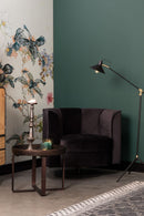 Black Velvet Accent Chair | Dutchbone Flower | Dutchfurniture.com