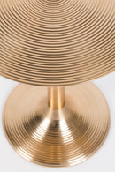 Gold Round Pedestal Side Table | Bold Monkey Hypnotising | DutchFurniture.com