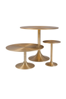 Gold Round Pedestal Side Table | Bold Monkey Hypnotising | DutchFurniture.com