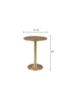 Gold Round Pedestal Side Table | Bold Monkey Hypnotising | DutchFurniture.com