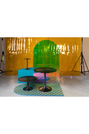 Black Round Pedestal Side Table | Bold Monkey Hypnotising | DutchFurniture.com