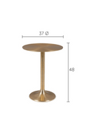 Black Round Pedestal Side Table | Bold Monkey Hypnotising | DutchFurniture.com