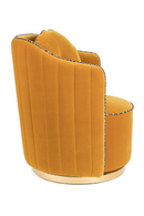 Upholstered Ochre Swivel Chair | Bold Monkey Sassy Granny | DutchFurniture.com