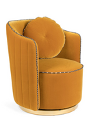 Upholstered Ochre Swivel Chair | Bold Monkey Sassy Granny | DutchFurniture.com