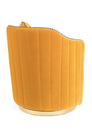Upholstered Ochre Swivel Chair | Bold Monkey Sassy Granny | DutchFurniture.com