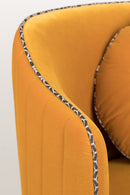 Upholstered Ochre Swivel Chair | Bold Monkey Sassy Granny | DutchFurniture.com