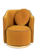 Upholstered Ochre Swivel Chair | Bold Monkey Sassy Granny | DutchFurniture.com