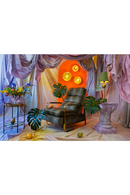 Panther Patterned Recliner Chair | Bold Monkey Relax Like Chandler | Dutchfurniture.com