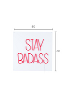 LED red neon sign | Bold Monkey Badass Non Social | DutchFurniture.com