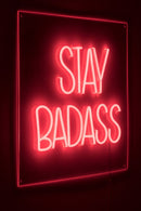 LED red neon sign | Bold Monkey Badass Non Social | DutchFurniture.com