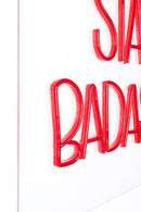 LED red neon sign | Bold Monkey Badass Non Social | DutchFurniture.com