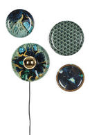 Hexagon Print Wall Lamps (4) | Bold Monkey No Food Here Hexagon | DutchFurniture.com