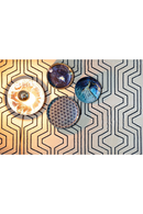 Hexagon Print Wall Lamps (4) | Bold Monkey No Food Here Hexagon | DutchFurniture.com