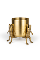 Gold Lacquered Vase | Bold Monkey Surrounded by Crocodiles | Dutchfurniture.com