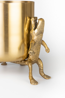 Gold Lacquered Vase | Bold Monkey Surrounded by Crocodiles | Dutchfurniture.com