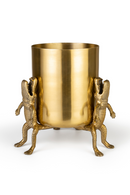Gold Lacquered Vase | Bold Monkey Surrounded by Crocodiles | Dutchfurniture.com