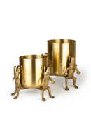 Gold Lacquered Vase | Bold Monkey Surrounded by Crocodiles | Dutchfurniture.com