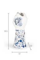 Handpainted Ceramic Fist Vase | Bold Monkey Liberty Matters | Dutchfurniture.com