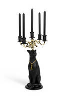 Art Deco Candle Holder | Bold Monkey Proudly Crowned Panther | Dutchfurniture.com