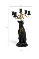 Art Deco Candle Holder | Bold Monkey Proudly Crowned Panther | Dutchfurniture.com