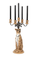 Art Deco Candle Holder | Bold Monkey Proudly Crowned Panther | Dutchfurniture.com