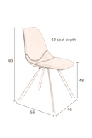 Leather Upholstered Dining Chairs (2) | Dutchbone Franky | Dutchfurniture.com
