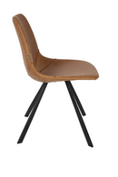 Leather Upholstered Dining Chairs (2) | Dutchbone Franky | Dutchfurniture.com