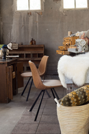 Leather Upholstered Dining Chairs (2) | Dutchbone Franky | Dutchfurniture.com