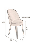 Green Velvet Dining Chairs (2) | Dutchbone Barbara | Oroatrade.com