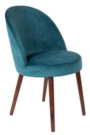 Blue Velvet Dining Chairs (2) | Dutchbone Barbara | DutchFurniture.com