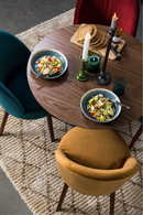 Blue Velvet Dining Chairs (2) | Dutchbone Barbara | DutchFurniture.com