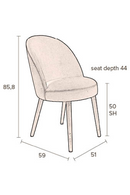Blue Velvet Dining Chairs (2) | Dutchbone Barbara | DutchFurniture.com