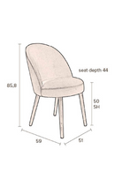 Red Velvet Dining Chairs (2) | Dutchbone Barbara | DutchFurniture.com