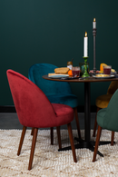 Red Velvet Dining Chairs (2) | Dutchbone Barbara | DutchFurniture.com