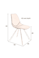 Velvet Upholstered Dining Chairs (2) | Dutchbone Franky | Dutchfurniture.com