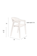 Beech Wood Dining Armchairs (2) | Dutchbone Westlake | Dutchfurniture.com