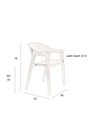 Beech Wood Dining Armchairs (2) | Dutchbone Westlake | Dutchfurniture.com