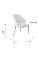 Beige Fabric Dining Chairs (2) | Dutchbone Rodin | Dutchfurniture.com