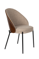 Beige Fabric Dining Chairs (2) | Dutchbone Rodin | Dutchfurniture.com