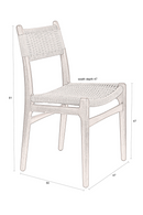 Knitted Cord Dining Chairs (2) | Dutchbone Cecile | Dutchfurniture.com