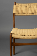 Knitted Cord Dining Chairs (2) | Dutchbone Cecile | Dutchfurniture.com