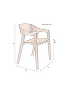 Natural Wooden Dining Chairs (2) | Dutchbone Westlake | Dutchfurniture.com