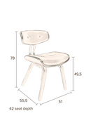 Poplar Wood Side Chair | Dutchbone Blackwood | Dutchfurniture.com