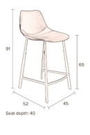 Black Counter Stools (2) | Dutchbone Franky | DutchFurniture.com