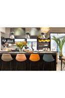 Velvet Upholstered Bar Stools (2) | Dutchbone Franky | Dutchfurniture.com