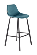 Velvet Upholstered Bar Stools (2) | Dutchbone Franky | Dutchfurniture.com