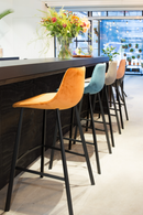 Velvet Upholstered Bar Stools (2) | Dutchbone Franky | Dutchfurniture.com